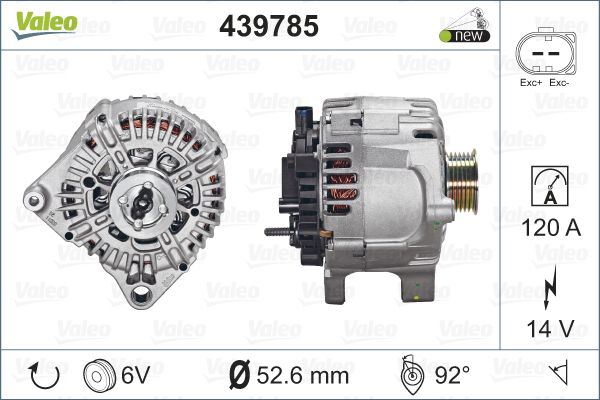 439785 VALEO Пусковой генератор