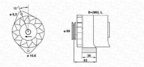 944346033010 MAGNETI MARELLI Генератор