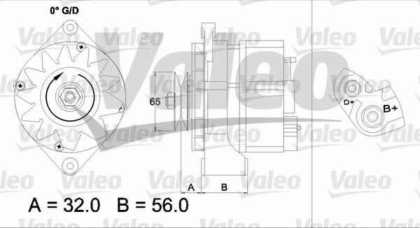 436727 VALEO Генератор