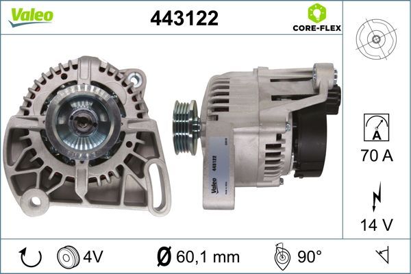 443122 VALEO Генератор