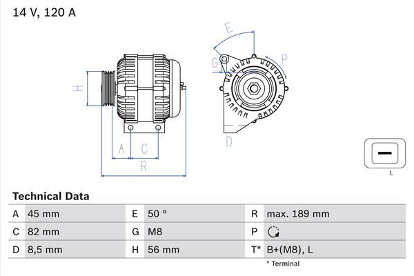 0986041730 BOSCH Генератор