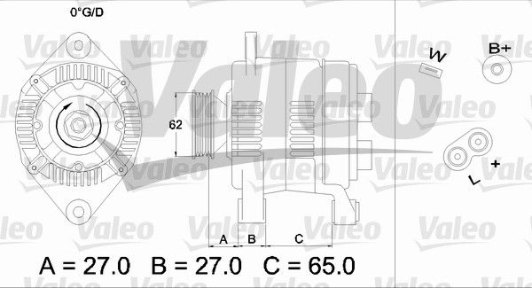 436279 VALEO Генератор
