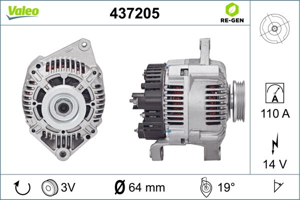 437205 VALEO Генератор