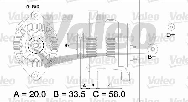 437211 VALEO Генератор