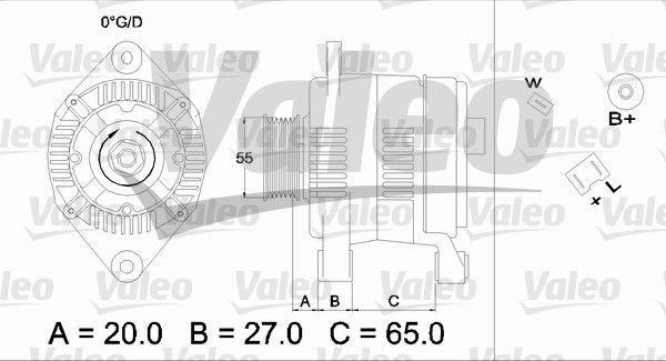 436463 VALEO Генератор