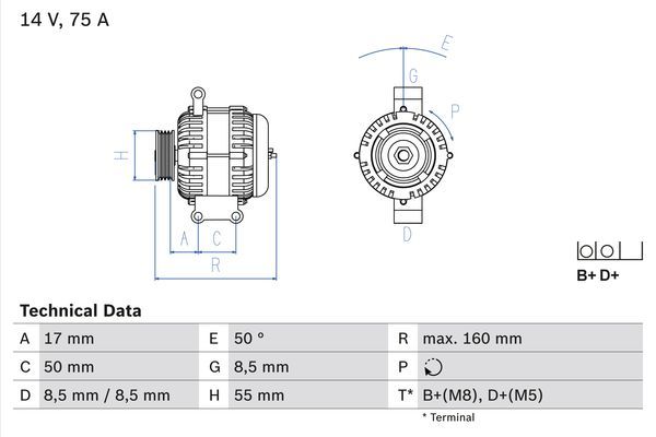 0986049081 BOSCH Генератор