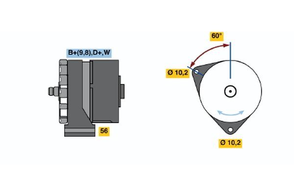 0120489469 BOSCH Генератор