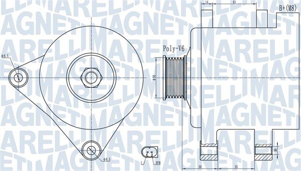 063732056010 MAGNETI MARELLI Генератор