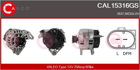 CAL15316GS CASCO Генератор