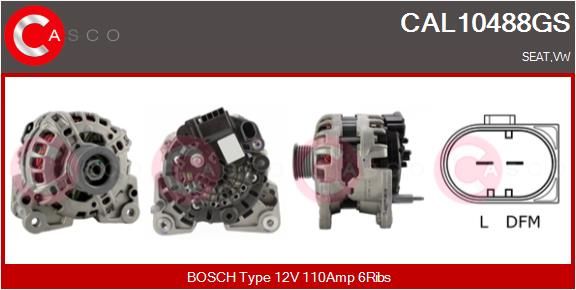 CAL10488GS CASCO Генератор