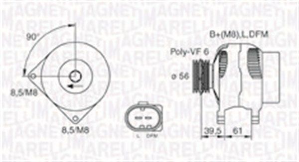 063731394010 MAGNETI MARELLI Генератор