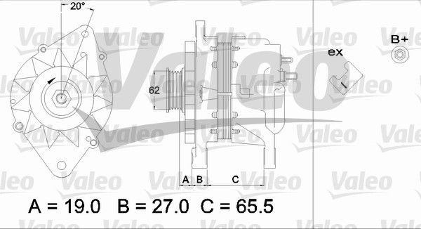 437220 VALEO Генератор