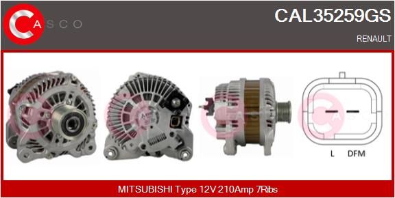 CAL35259GS CASCO Генератор