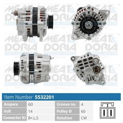 5532201 MEAT & DORIA Генератор