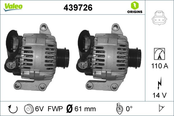 439726 VALEO Генератор