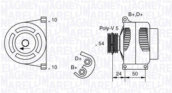 063377027010 MAGNETI MARELLI Генератор