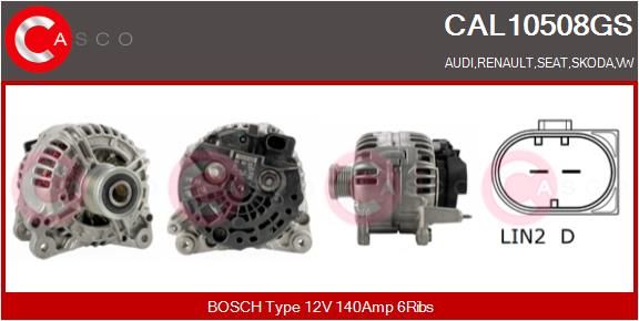 CAL10508GS CASCO Генератор