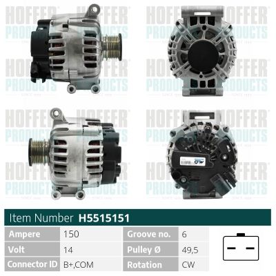 H5515151 HOFFER Генератор