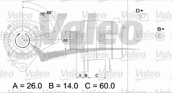 436364 VALEO Генератор