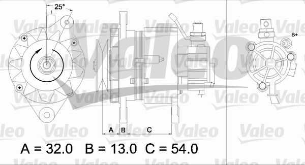 437143 VALEO Генератор