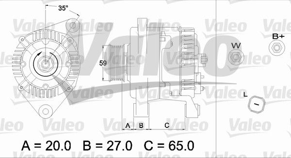 437347 VALEO Генератор
