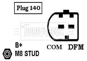 BBA2995 BORG & BECK Генератор