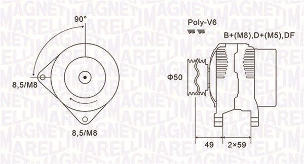 063731147010 MAGNETI MARELLI Генератор