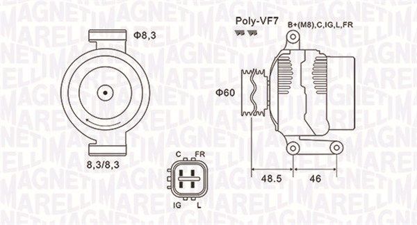 063731726010 MAGNETI MARELLI Генератор