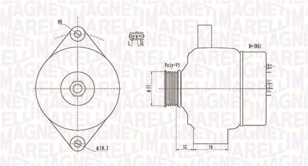 063732026010 MAGNETI MARELLI Генератор