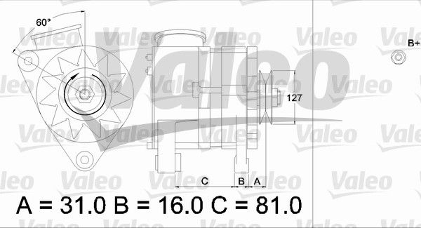 436632 VALEO Генератор