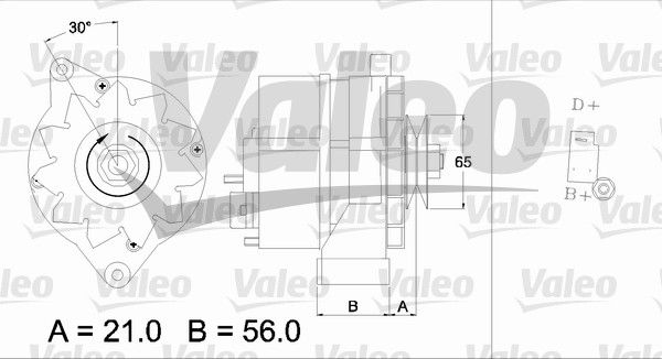436157 VALEO Генератор