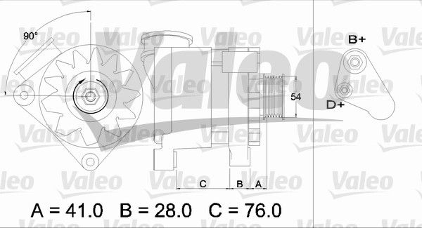 436334 VALEO Генератор