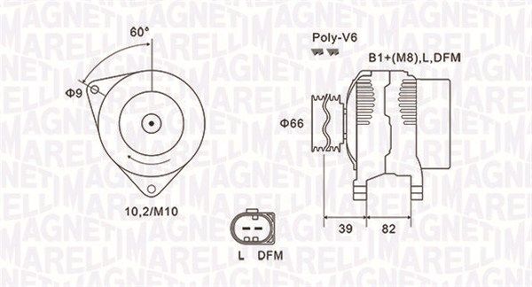 063731588010 MAGNETI MARELLI Генератор