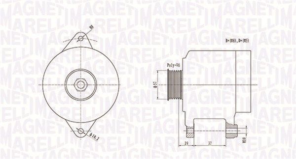 063731978010 MAGNETI MARELLI Генератор