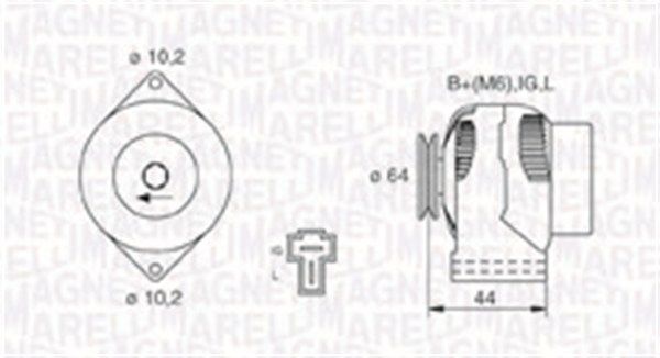 063730551010 MAGNETI MARELLI Генератор
