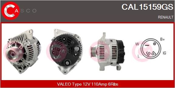 CAL15159GS CASCO Генератор