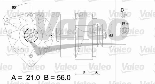 436625 VALEO Генератор