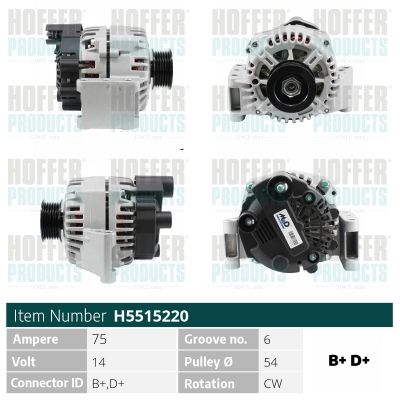 H5515220 HOFFER Генератор