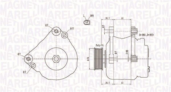 063731818010 MAGNETI MARELLI Генератор