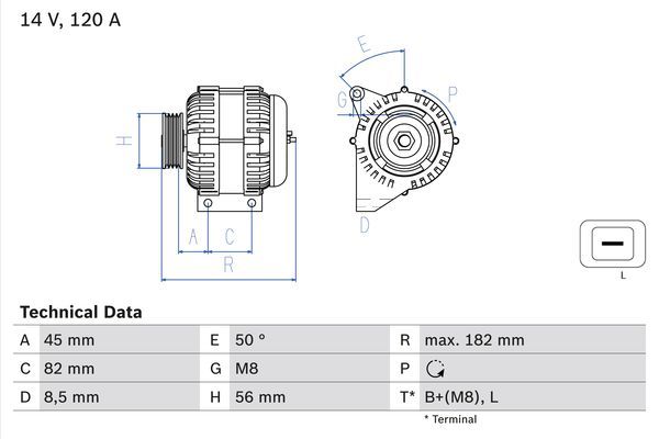 0986041150 BOSCH Генератор