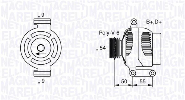 063358061010 MAGNETI MARELLI Генератор
