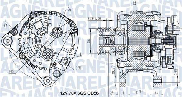 063731502010 MAGNETI MARELLI Генератор