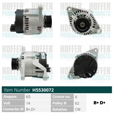 H5530072 HOFFER Генератор