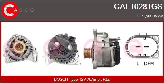 CAL10281GS CASCO Генератор
