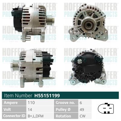 H55151199 HOFFER Генератор