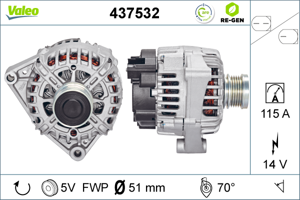 437532 VALEO Генератор