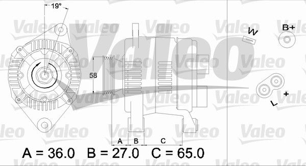 436285 VALEO Генератор
