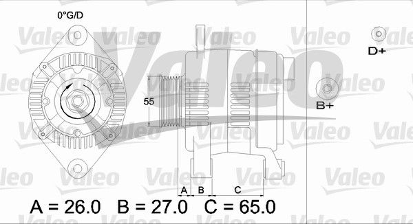 436635 VALEO Генератор