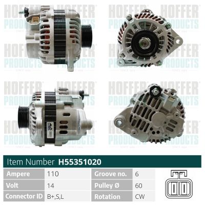 H55351020 HOFFER Генератор