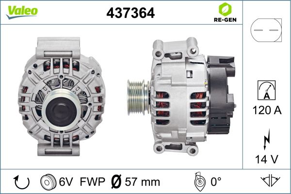 437364 VALEO Генератор